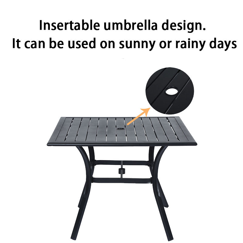 Outdoor Tea Table And Chair Combination, Open-Air Courtyard Table And Chair, Outdoor Table And Chair, Waterproof Leisure Back Table And Chair.