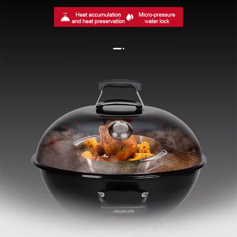 Barbecue Oven Home Villa Outdoor Round Apple Stew Oven Courtyard Charcoal Outdoor Carbon Barbecue Rack