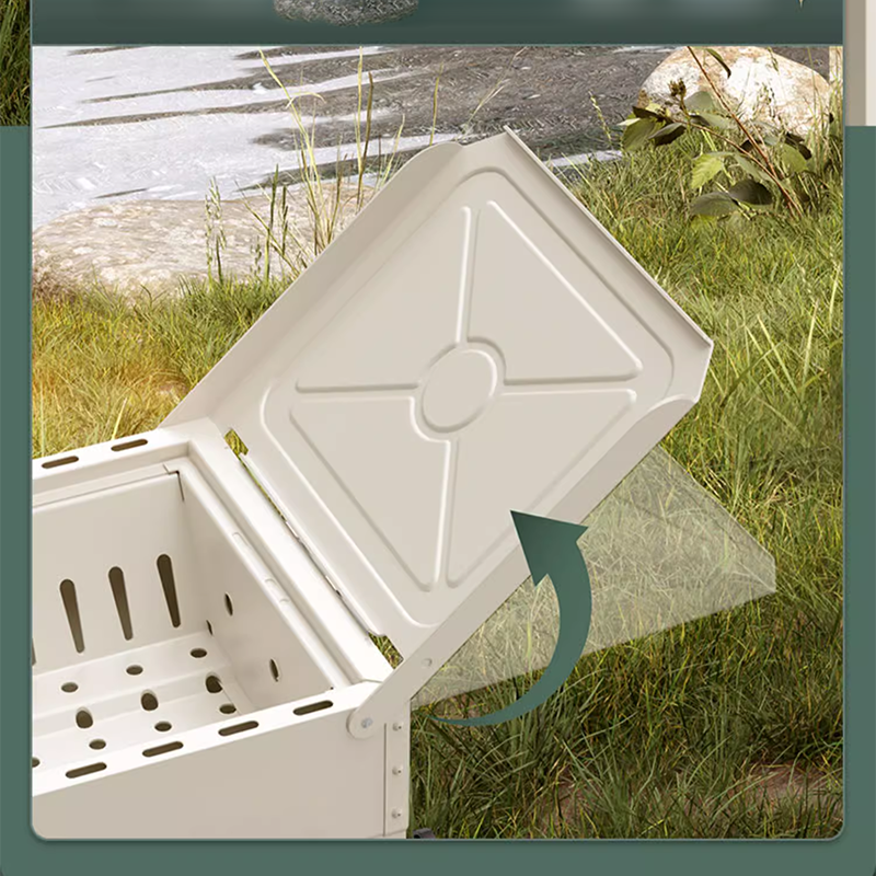 Large Barbecue Grill Outdoor Stove Household Barbecue Commercial Smokeless Charcoal Grill Charcoal Grill Portable Tool