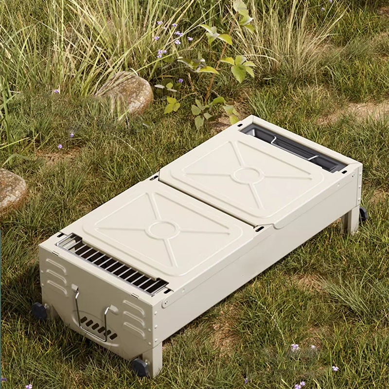 Large Barbecue Grill Outdoor Stove Household Barbecue Commercial Smokeless Charcoal Grill Charcoal Grill Portable Tool