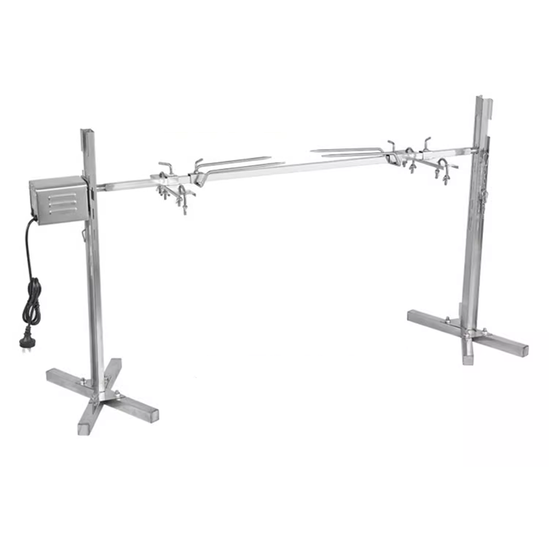 45w Roast Whole Lamb Rack Fully Automatic Rotating Roast Lamb Roast Pig Commercial Household Outdoor Field Stainless Steel Roast Lamb Barbecue Rack