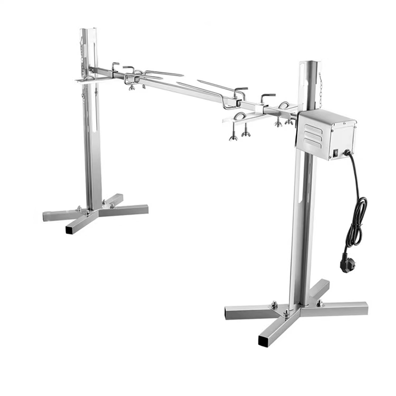 45w Roast Whole Lamb Rack Fully Automatic Rotating Roast Lamb Roast Pig Commercial Household Outdoor Field Stainless Steel Roast Lamb Barbecue Rack