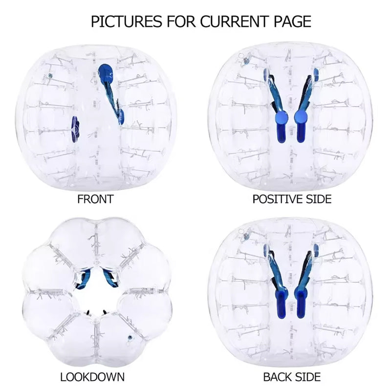 1.2M Inflatable Bumper Ball 4ft Diameter Bubble Soccer Ball 0.8mm Pvc Transparent Material Human Knocker Zorb Ball