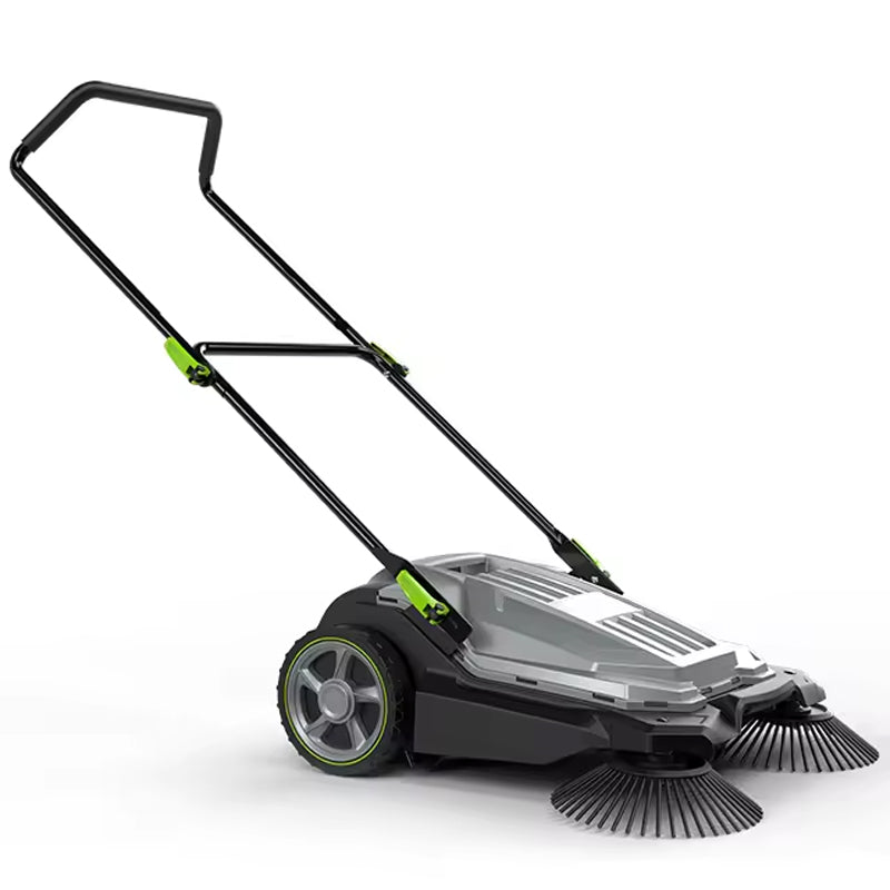 Manual/Mechanical Outdoor Road Garden Cleaener Hand Push Sweeper With 650mm Sweeper Width And 20L Rubbish Bin Capacity