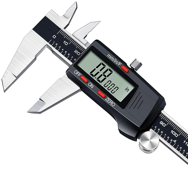 Digital Caliper, 6" Calipers Measuring Tool, Stainless Steel, Large LCD Screen, Inch Metric Fraction Conversion
