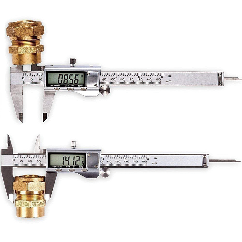 Digital Caliper, 6 Inch Caliper Measuring Tool with Large LCD Screen, Inch and Millimeter Conversion