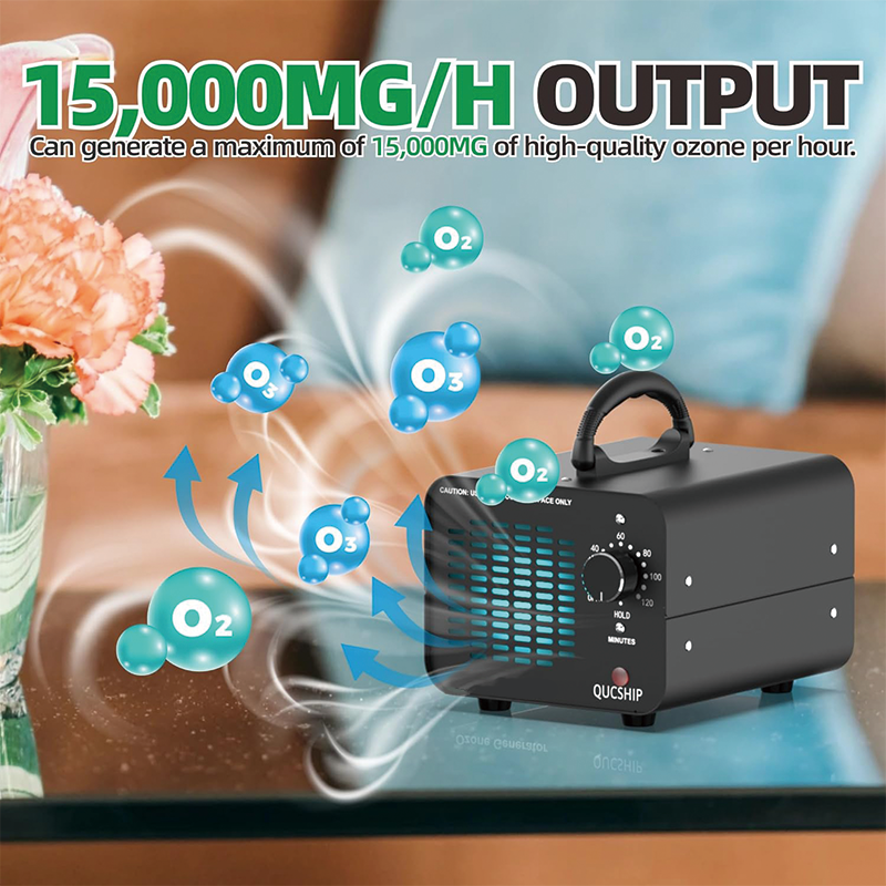 Ozone Generator,15000mg/h Ozone Machine Odor Remover,High Capacity Commercial Ozone Machine & Ozone Machine Odor Removal,Perfect for Home, Car, Smoke, Pet Odors, and Basement