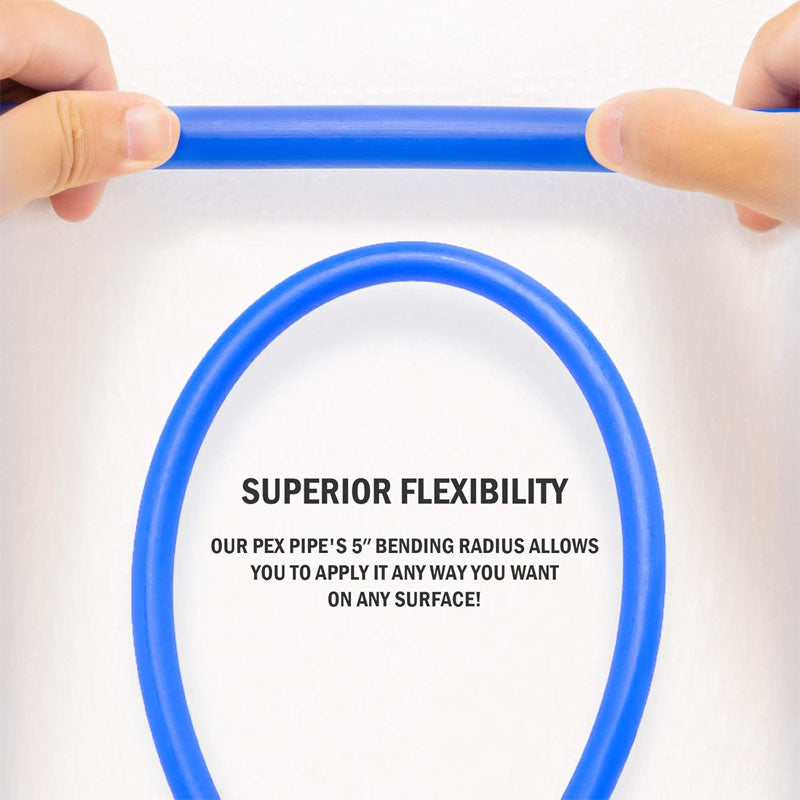 1/2 Inch PEX-Al-PEX Tubing 2 Rolls of 300ft PEX-B Coil Hose for Water Line & RV Sewer Hose PEX Radiant Heat Tubing