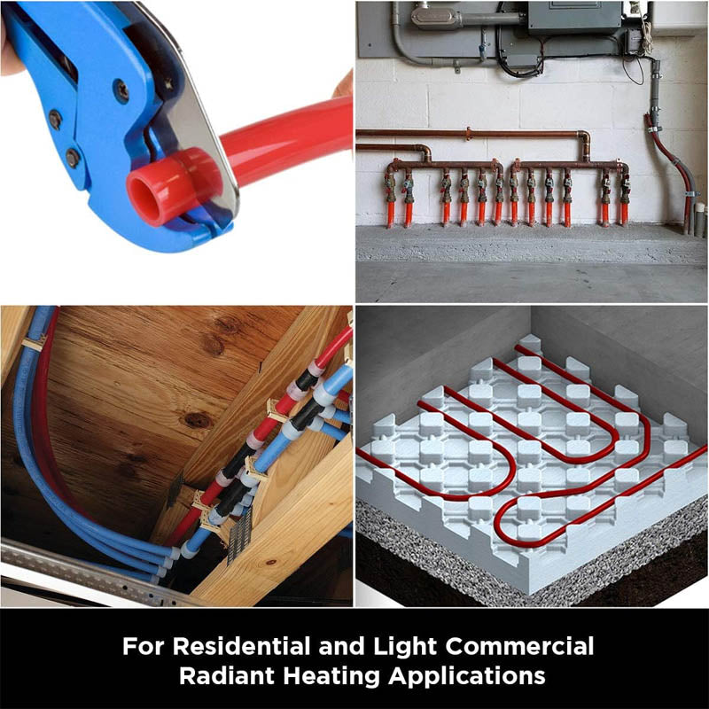 PEX Tubing for Plumbing, Red Pex Tubing 1 Inch x 300 Ft Pex Tube Coil for Hot & Cold Water Plumbing