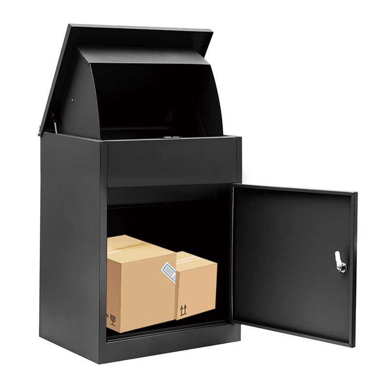 Package Delivery Boxes for Outside,Galvanized Steel Parcel Mailbox, Wall Mounted Lockable Anti-Theft for Porch,22.83"x17.32"x14.17",for Porch, Curbside