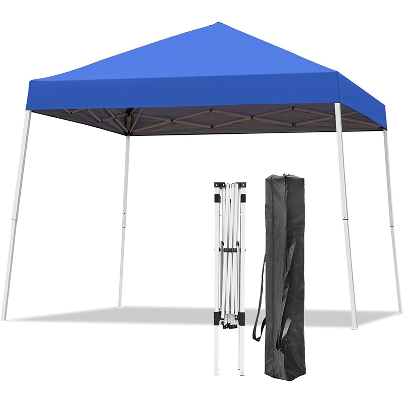 Patio Gazebo ,Awning, 10 X 10 ft. Pop Up Outdoor Instant Tent Slanted Legs with Carrying Bag, Portable Gazebo Sunshade for Patio Deck Garden and Beach - 8 X 8 ft. Canopy Cover