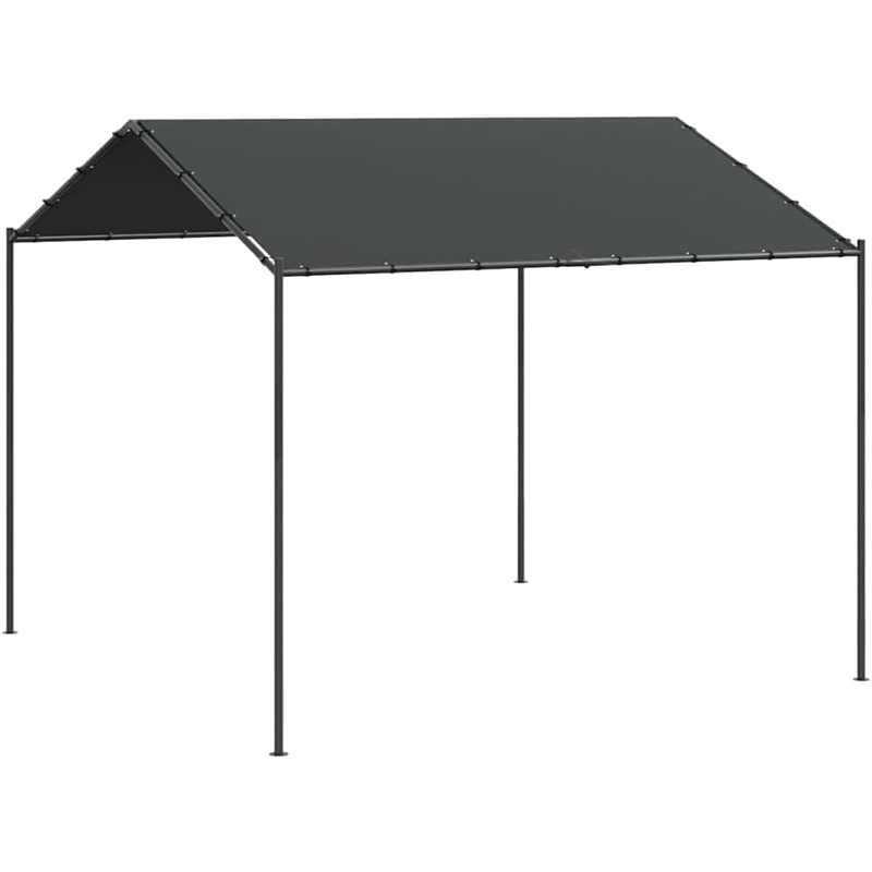 Patio Gazebo Party Tent Garden Tent Gazebo Garden Furniture Garden Tools Barbecue Roof Pergola Patio Gazebo 4 x 3 m (l x w) Powder Coated Steel Anthracite