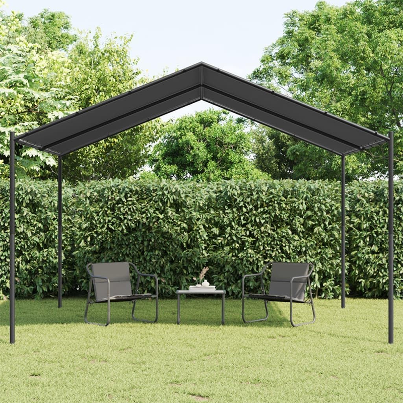 Patio Gazebo Party Tent Garden Tent Gazebo Garden Furniture Garden Tools Barbecue Roof Pergola Patio Gazebo 4 x 3 m (l x w) Powder Coated Steel Anthracite