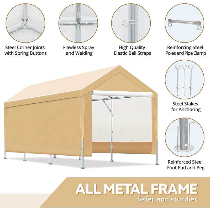 10x20ft Heavy Duty Carport Car Awning Garage Shelter Boat Party Tent