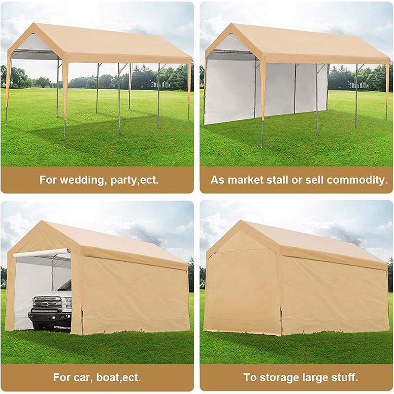 10x20ft Heavy Duty Carport Car Awning Garage Shelter Boat Party Tent