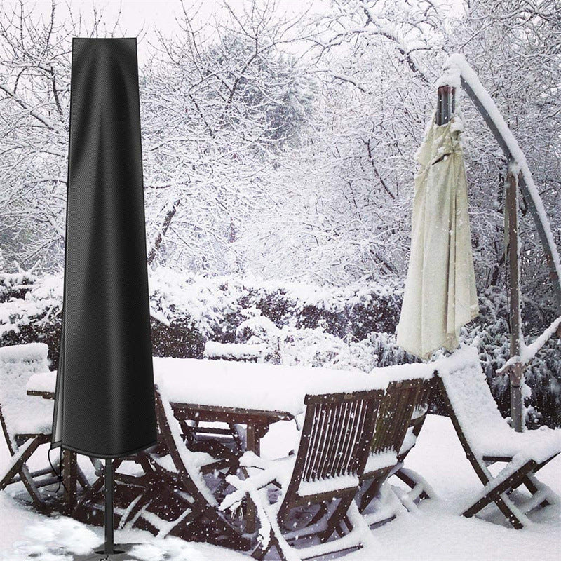 Outdoor Patio Cantilever Umbrella Cover 9ft To 12ft Waterproof Parasol Cover With Zipper