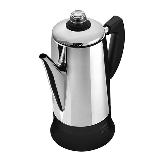 12-Cup Espresso Maker Stainless Steel Multifunctional Semi-Automatic Drip Coffee Maker Electric Thermal Kettle