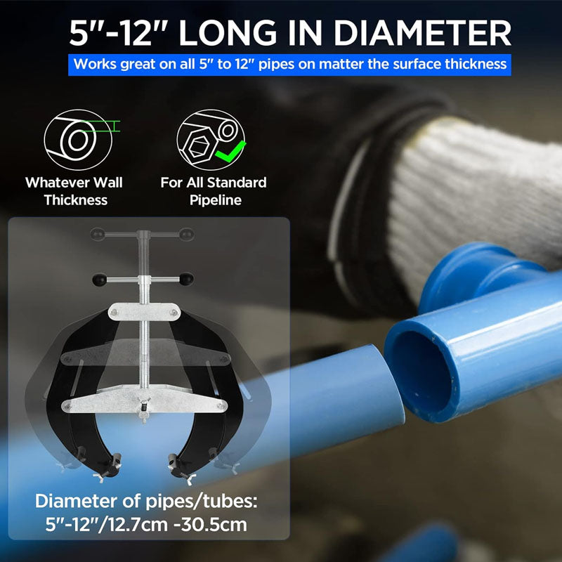 5 to 12 in Pipe Clamp Steel Pipe Alignment Tool with Lightweight Design High Strength Ultra Clamp