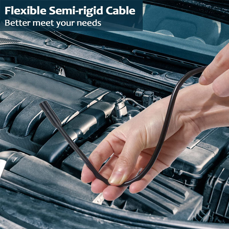 4.3" Pipe Inspection Camera LCD Screen HD Digital Snake Camera with 8 LED Lights 16.5FT Semi-Rigid Cable for Home Wall Duct Drain Pipe Plumbing