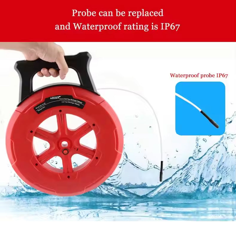 5120 Wall Pipe Blockage Detector Diagnostic-Tool With 20m Line Pipeline Blocking Clogging Diagnostic Tool Scanner