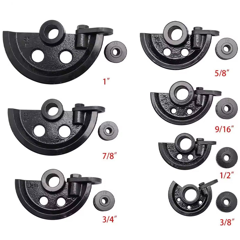 Manual Pipe Bender 3/8" To 1" Hand Tube "U" Bending Tools Iron/Steel/Copper/Aluminum Multi-Function Pipe Roll Bending Tool Kits