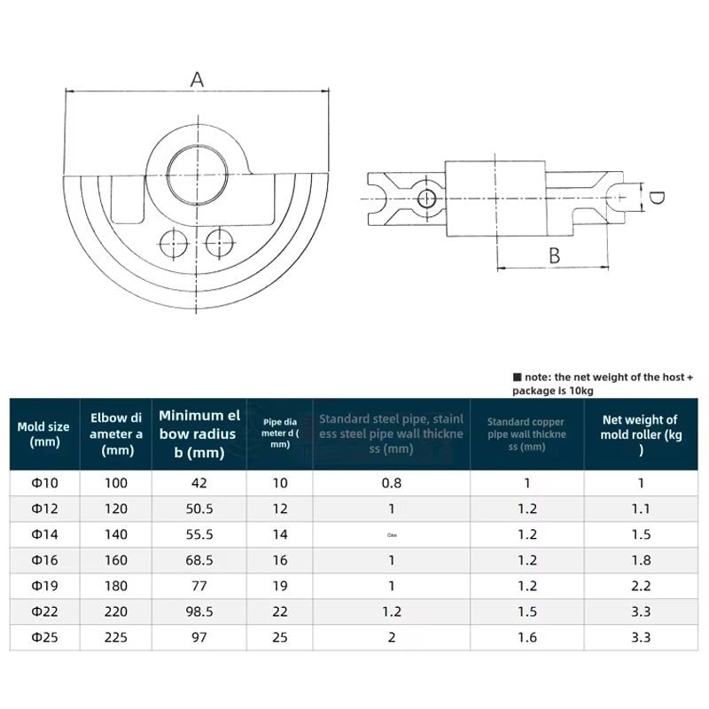 Heavy Duty Manual Tube Bender For 3/8", 1/2", 9/16", 5/8", 3/4", 7/8", 1" Iron/Steel/Copper/Aluminum Pipe Bender