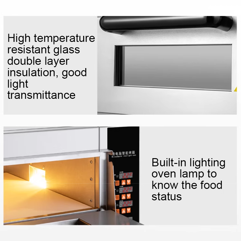 2KW Stainless Steel Single Layer Pizza Oven