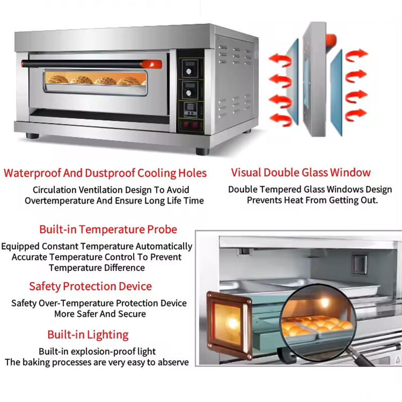 Household Small One-Layer 1 Tray Single-Layer Oven Baking Cake Bread Baking Pizza Electric Oven