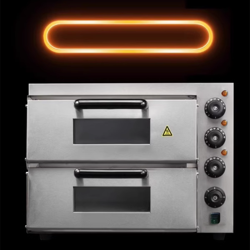 Commercial Pizza Oven Egg Tart Chicken Wings Oyster Double Layer Two Tray Baking