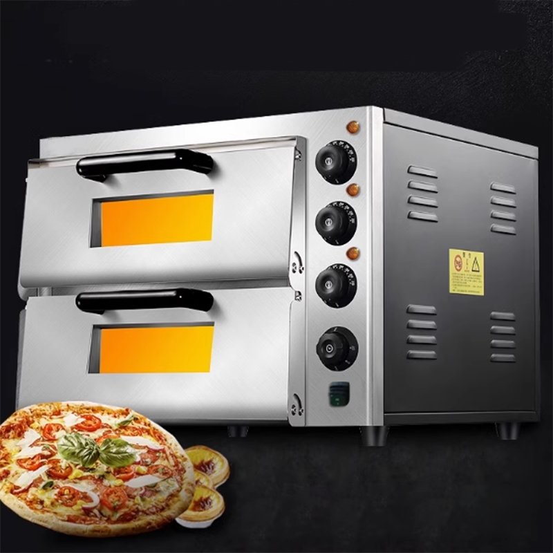 Commercial Pizza Oven Egg Tart Chicken Wings Oyster Double Layer Two Tray Baking