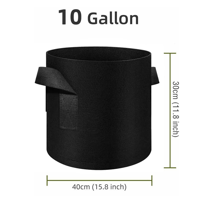 Felt Potato Vegetable Strawberry Special-Shaped Plant Planting Bag, Green Planting Bag