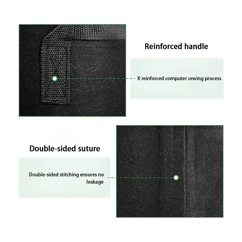 Felt Growing Bag Vegetable Strawberry Potato Growing Bucket Gardening Portable Plant Bucket