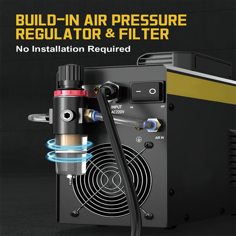 50Amp Plasma Cutter,Air Plasma Cutter Machine 110V/220V,IGBT Inverter Metal Cutting Equipment for Clean Cut Aluminum and Stainless Steel