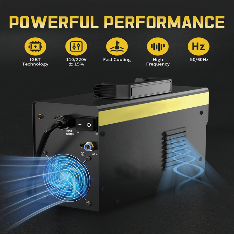 50Amp Plasma Cutter,Air Plasma Cutter Machine 110V/220V,IGBT Inverter Metal Cutting Equipment for Clean Cut Aluminum and Stainless Steel