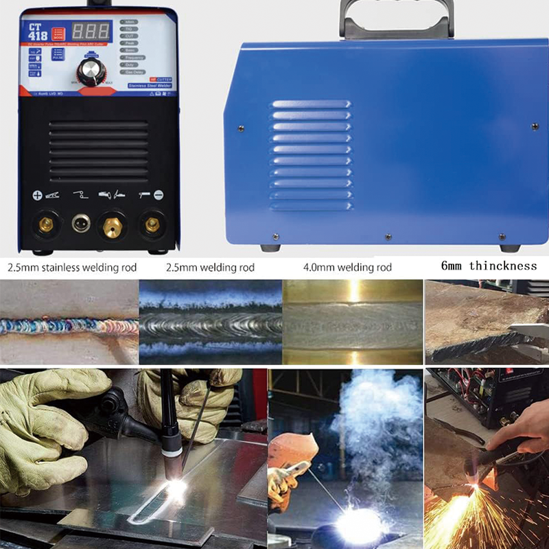 Plasma Cutter,3 in 1 Combo Welding Machine, 40A,110/220V Dual Voltage Digital Display Portable Welder Machine,for Cut Aluminum and Stainless Steel