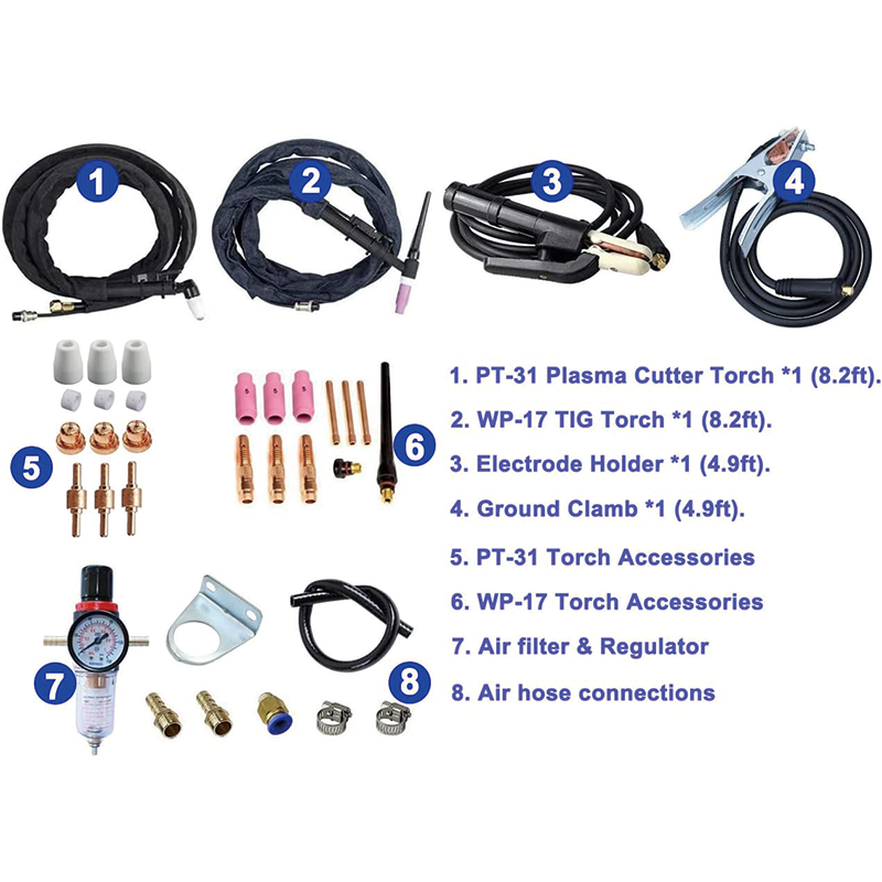 Plasma Cutter,3 in 1 Combo Welding Machine, 40A,110/220V Dual Voltage Digital Display Portable Welder Machine,for Cut Aluminum and Stainless Steel