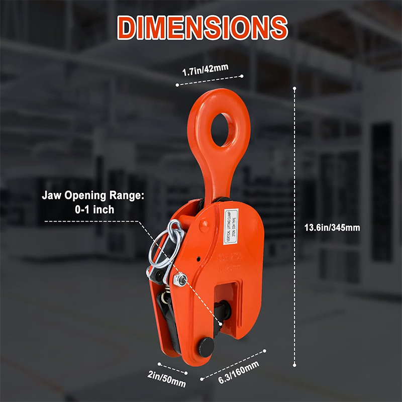 Plate Lifting Clamp,2 ton vertical flatbed, sturdy steel flatbed for transport