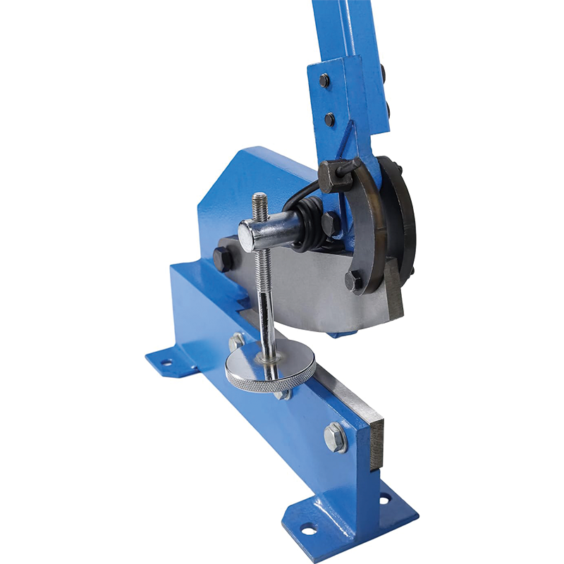 8" Manual Hand Plate Shear for Metal Sheet Processing, HS-8 Benchtop Cutter with Q235 Material, for Crafts Thick Steel Crafting, Heavy Duty Roll Press Machine for Builders, DIY Enthusiasts