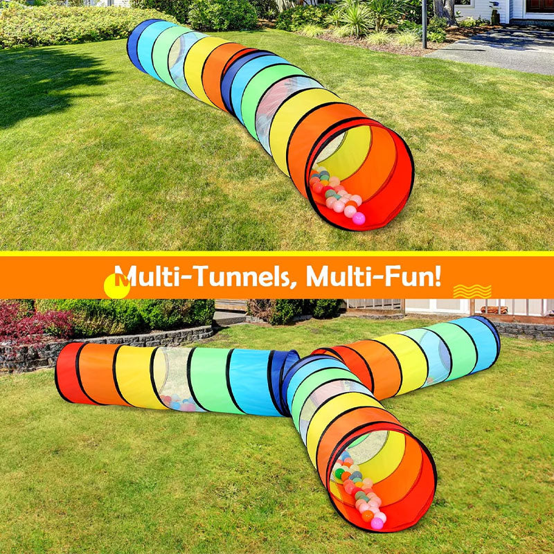 Children's Tunnel Tent, Colorful Pop-up Crawling Tunnel Toy With Breathable Mesh, Foldable, Suitable For Infants And Toddlers To Play