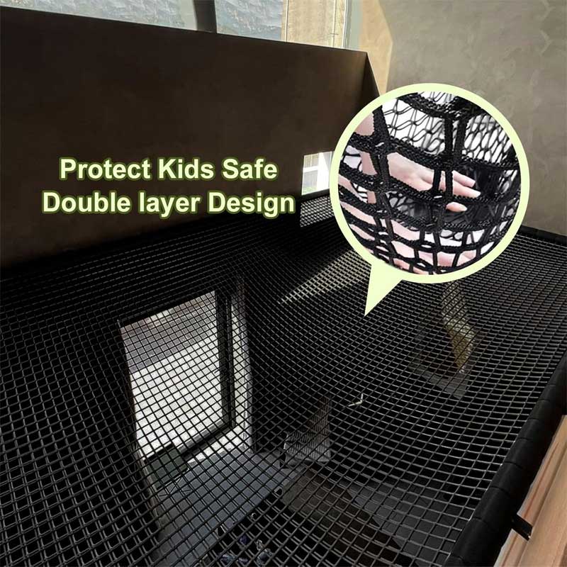 9.8X9.8 Feet, Children's Playground, Net Climbing Cargo Net Game Net Playground