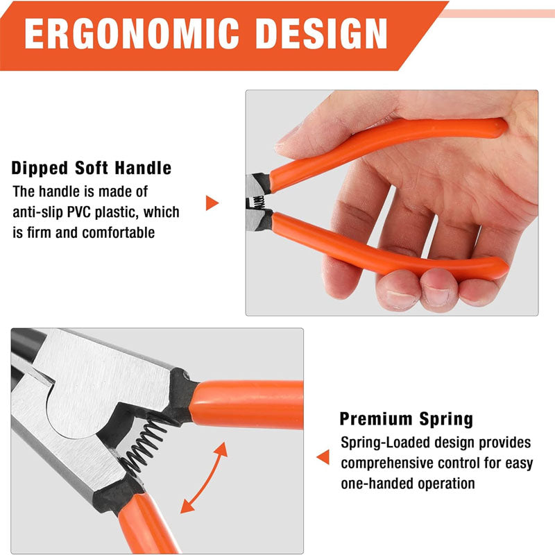 4 PCS Snap Ring Pliers Heavy Duty Set Circlip Pliers Kit with Straight Bent Jaw Precision Spring Loaded Pliers with Portable Tool Bag