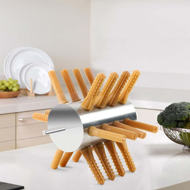 Plucking Fingers 24 Soft Fingers 3/8" Mpt Shank Stainless Steel Chicken Plucker Drill Poultry Plucker for Chicken Duck Pheasant