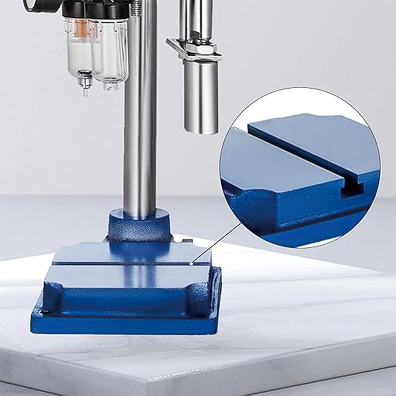 Vertical Pneumatic Punch Press Machine 110v Mute Operation 16mm Die Hol,Pneumatic Punch Press Machine 440LB/200KG Pressure, Desktop Punching Press Machine,Cylinder Stroke Pneumatic Press