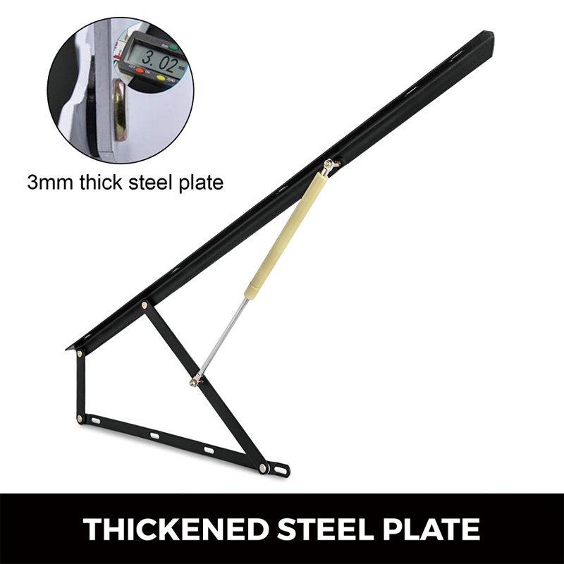 Pair of Pneumatic Storage Bed Lift Mechanism,4 FT Bed Lift Mechanism Black Gas Spring Set Heavy Duty for Storage Bed Box Sofa Space Saving DIY Project