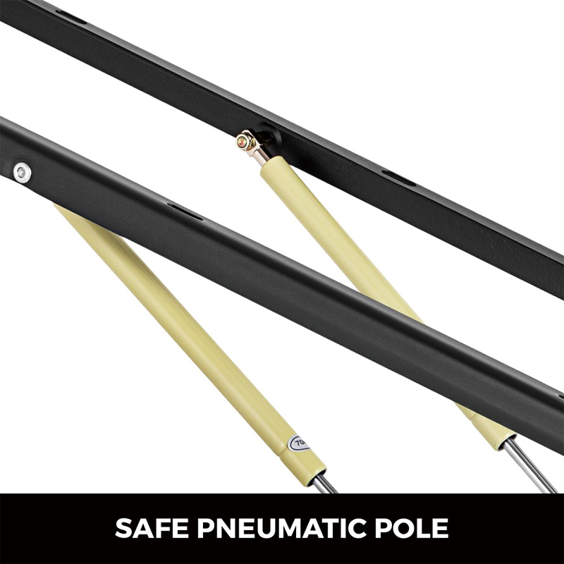 Pair of Pneumatic Storage Bed Lift Mechanism,4 FT Bed Lift Mechanism Black Gas Spring Set Heavy Duty for Storage Bed Box Sofa Space Saving DIY Project