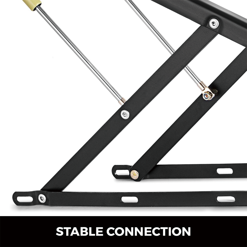 Pair of Pneumatic Storage Bed Lift Mechanism,4 FT Bed Lift Mechanism Black Gas Spring Set Heavy Duty for Storage Bed Box Sofa Space Saving DIY Project