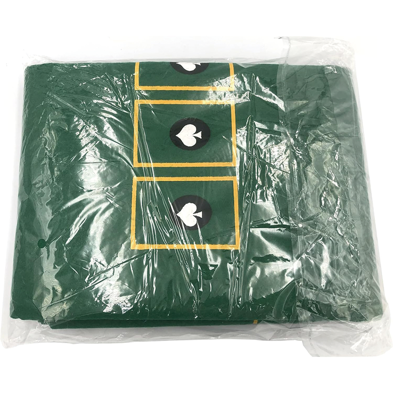Poker Table Top, 36" x 72" Green Casino Felts Table Top, Poker Table Game Mat for Poker Game Night Events Theme Party Fundraisers & Gatherings