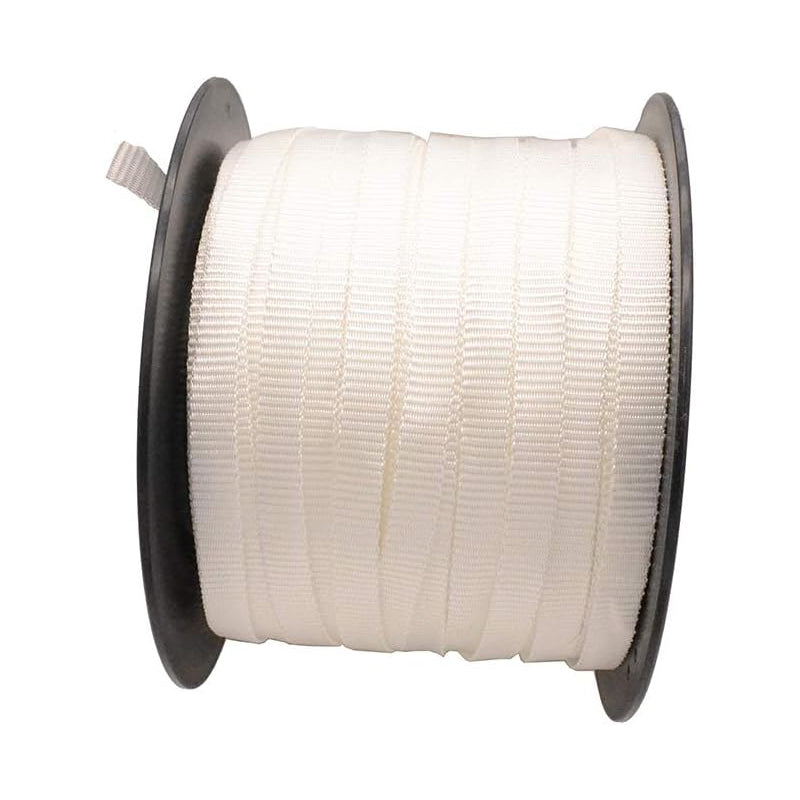 Heavy Duty 5/8" 328FT Polyester Pulling Tape Woven Cord Strapping 1250 lb Pull Tape Mule Webbing