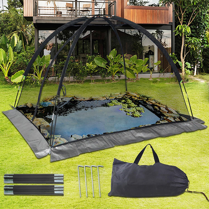Pond Cover , Koi Pond Dome Cover, Pond Protection Dome Net, Pond Leaf Net, Pond Cover, Dome Tent, 10x8ft Pond Net Cover