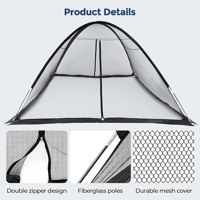 Pond Net Cover, 10×14ft Pond Cover with 2 Doors, Pond Net Tent with 4 Ropes, 16 Stakes and Fiberglass Poles, Pond Net for Koi, Outdoor Pond, Pool and Garden, Black